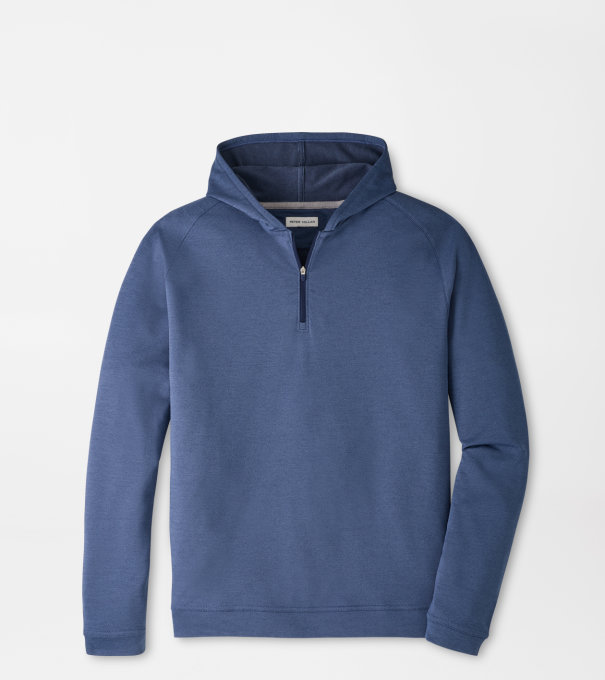 Pine Quarter-Zip Performance Hoodie in Navy