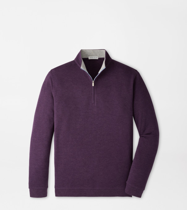 Crown Comfort Quarter-Zip Pullover in GRAPESEED