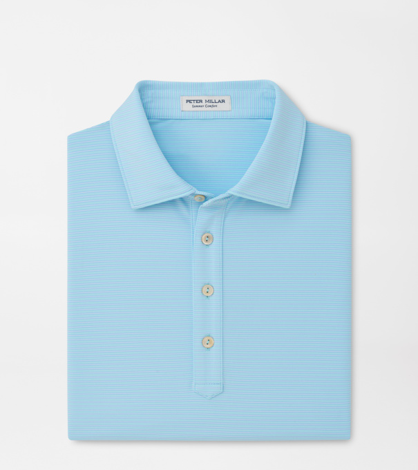 Wynn Performance Jersey Polo in ROBIN BLUE