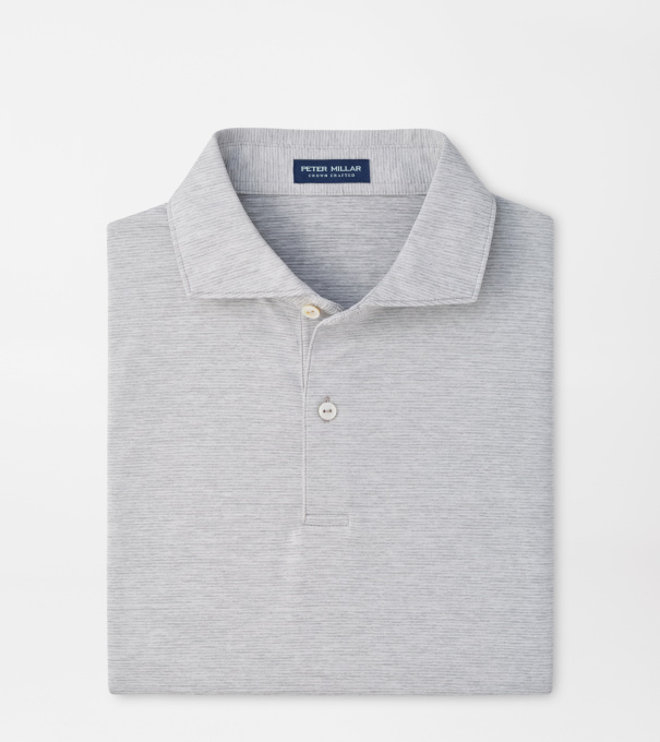 Treble Performance Jersey Polo in Gale Grey