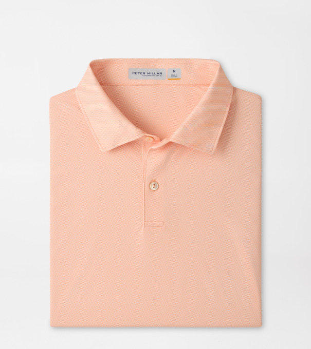 Featherweight Monroe Performance Polo in PAPAYA