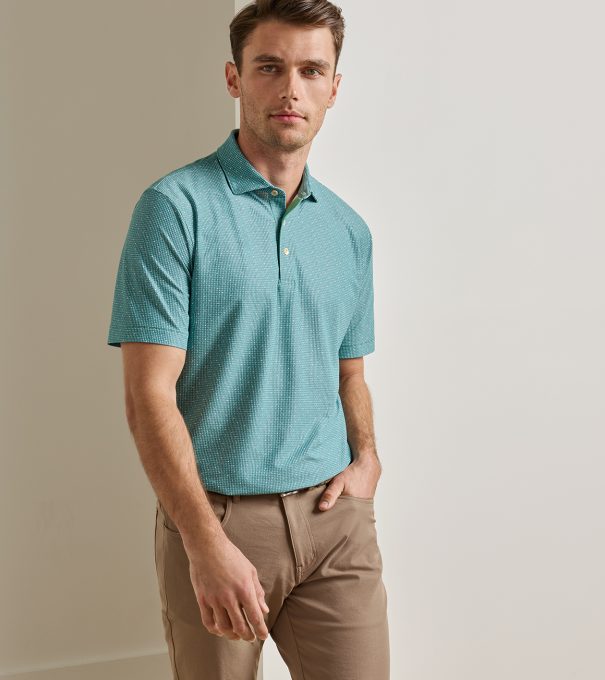 Dirty Martini Performance Mesh Polo in FRESH MINT