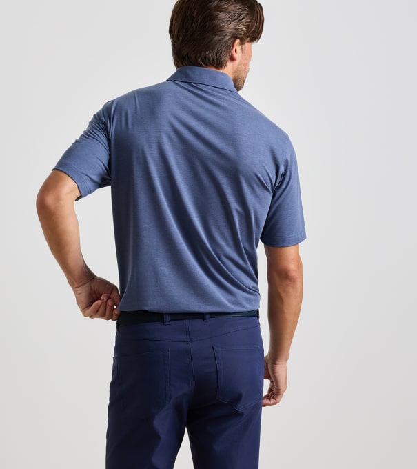 ETC Performance Jersey Polo in BALI BLUE