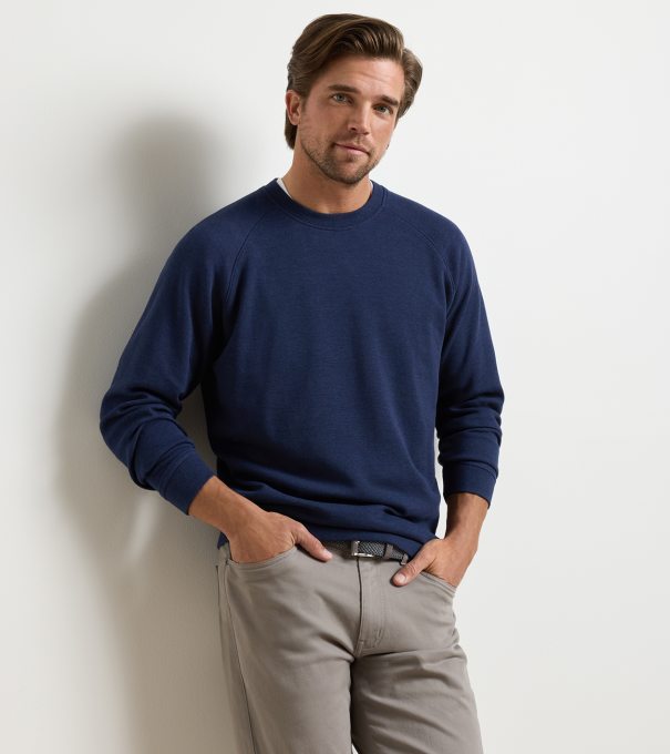 Crown Comfort Knit Crew in Navy
