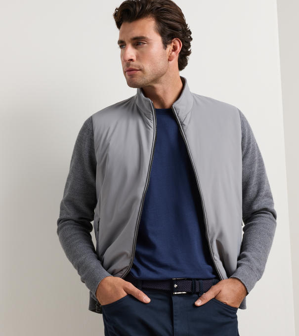 Solarspun Full Zip Sweater in OSLO GREY