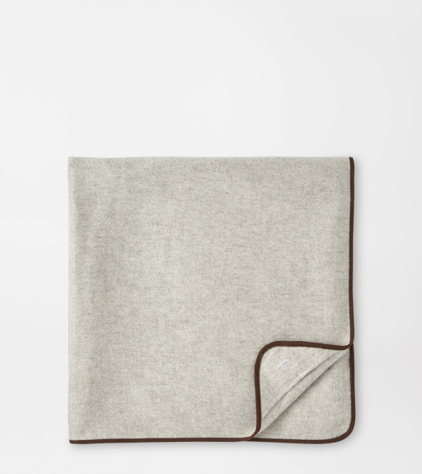 Luxury Cashmere Throw in British Grey