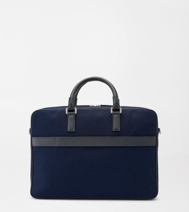 Peter Millar X Serapian Briefcase in Navy