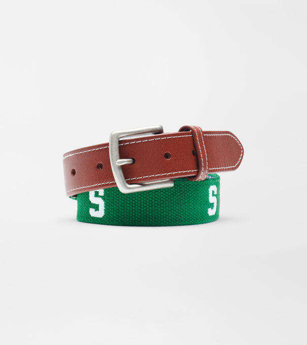 Michigan State Belt in Green