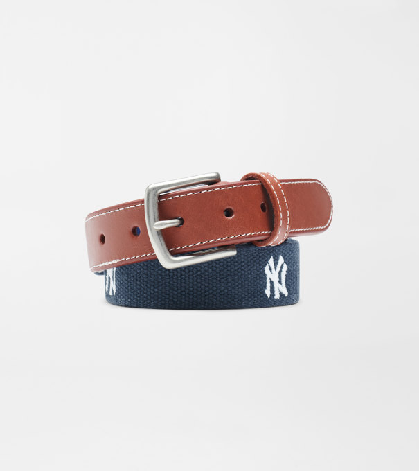 New York Yankees Belt in Patriot Navy