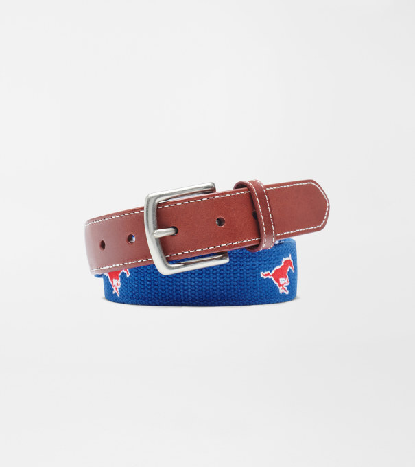 SMU Mustangs Belt in Blue3