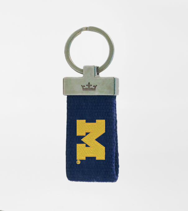 Michigan Key Chain in Patriot Navy
