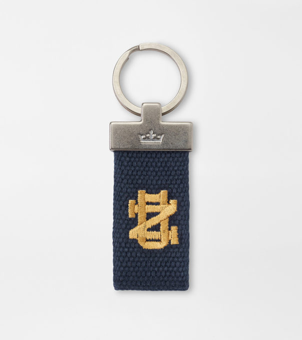Notre Dame Key Chain in Patriot Navy