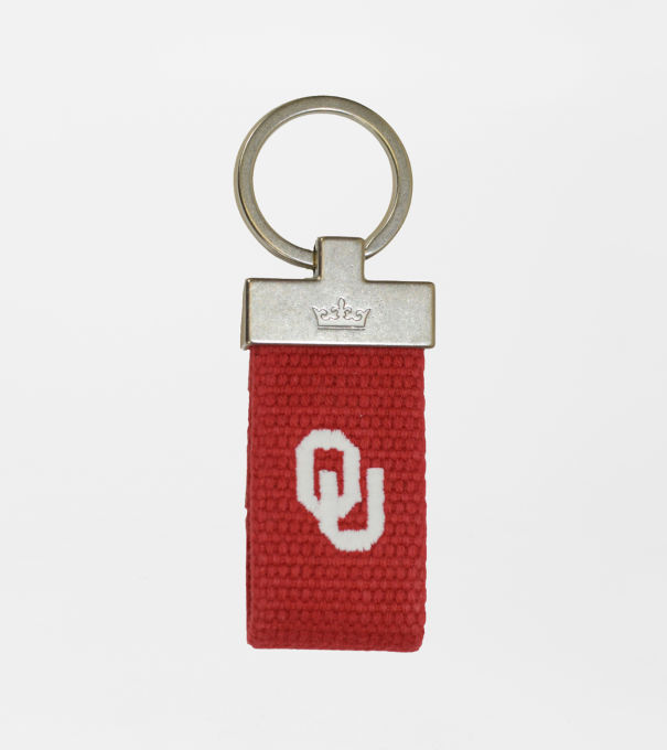 Oklahoma Key Chain in Crimson1