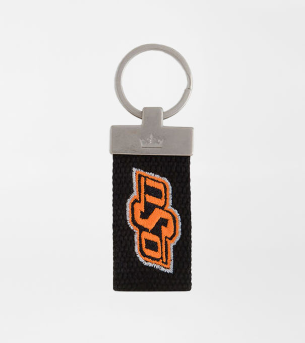 Oklahoma State Key Chain in Black