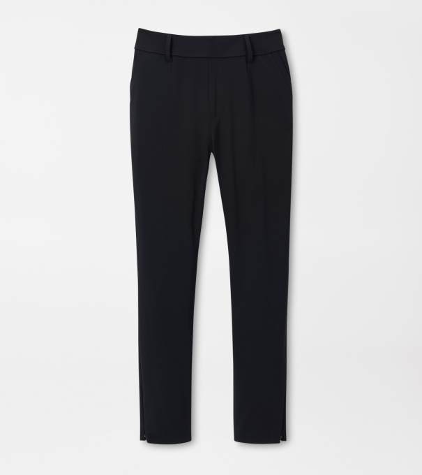 Bingham High Stretch Bonded Ankle Trouser in Black