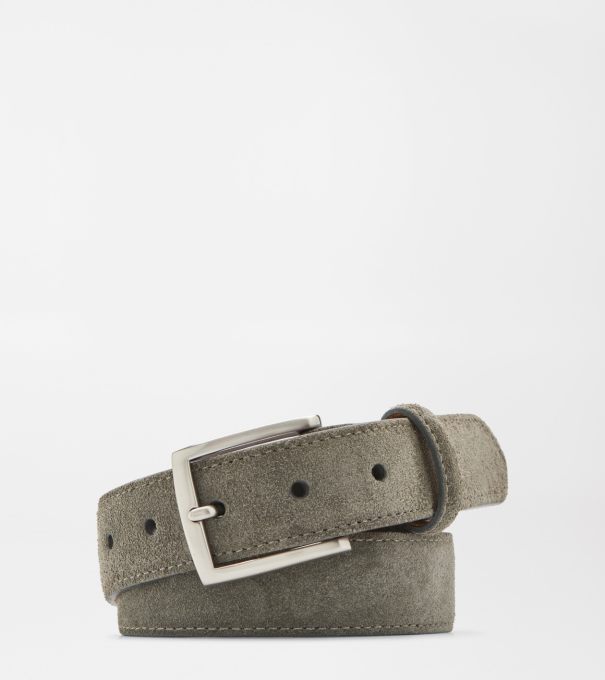 Excursionist Suede Belt in Smoke