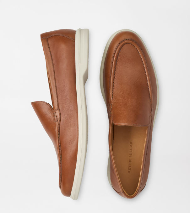 Excursionist Leather Venetian Loafer in Cognac
