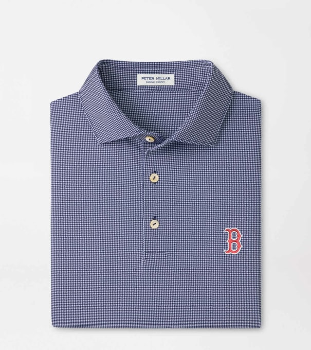 Boston Red Sox Border Performance Jersey Polo in Navy