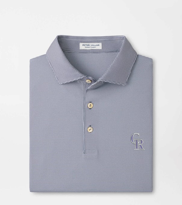 Colorado Rockies Border Performance Jersey Polo in Iron