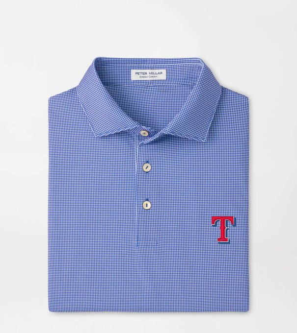 Texas Rangers Border Performance Jersey Polo in Blue3