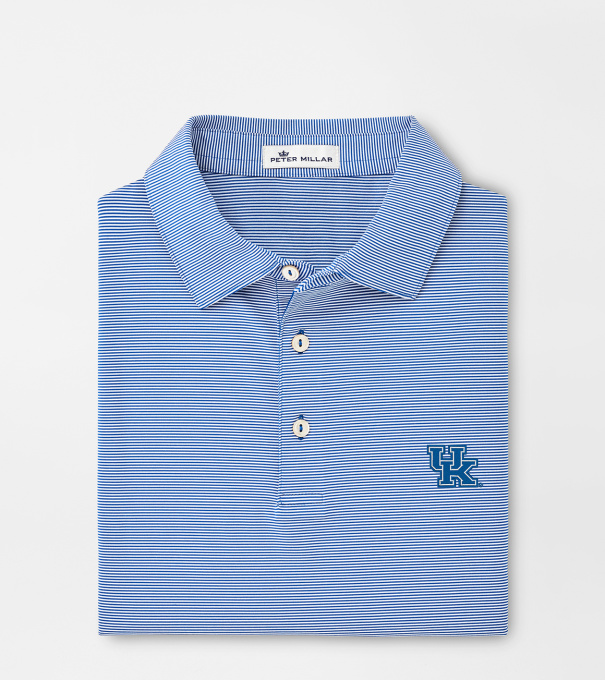 Kentucky Jubilee Stripe Performance Polo in Blue3