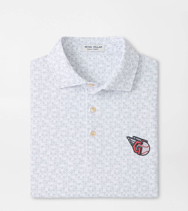 Cleveland Guardians Bases Loaded Performance Jersey Polo in White