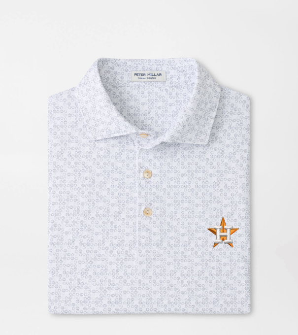Houston Astros Bases Loaded Performance Jersey Polo in White