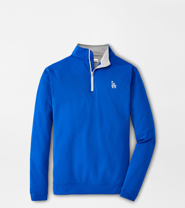 Los Angeles Dodgers Perth Performance Quarter-Zip in Blue3