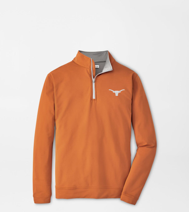Texas Perth Performance Quarter-Zip in Rust1