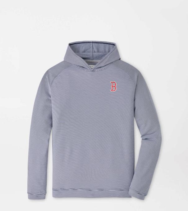 Boston Red Sox Pine Sugar Stripe Performance Hoodie in Navy