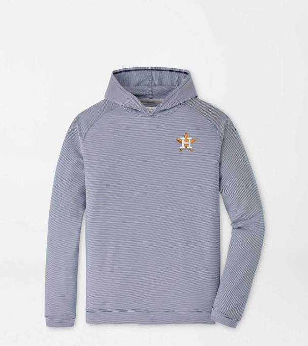 Houston Astros Pine Sugar Stripe Performance Hoodie in Navy