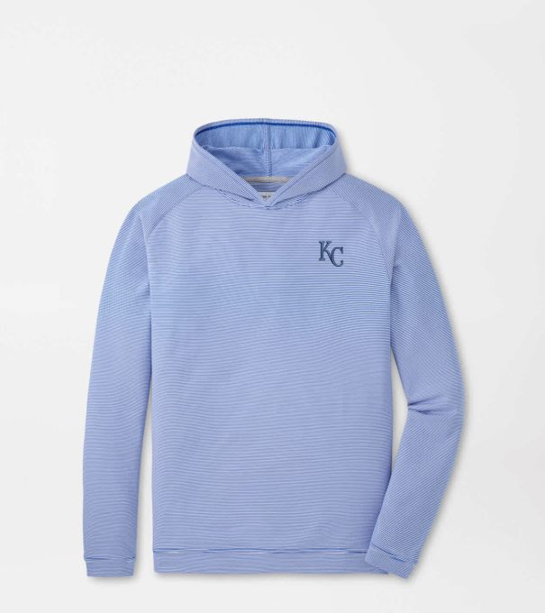 Kansas City Royals Pine Sugar Stripe Performance Hoodie in Blue3