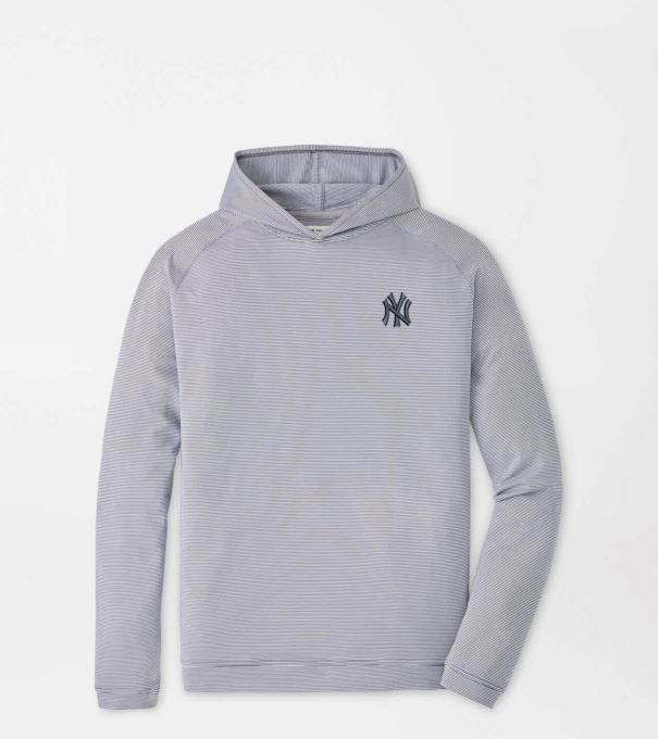 New York Yankees Pine Sugar Stripe Performance Hoodie in Iron