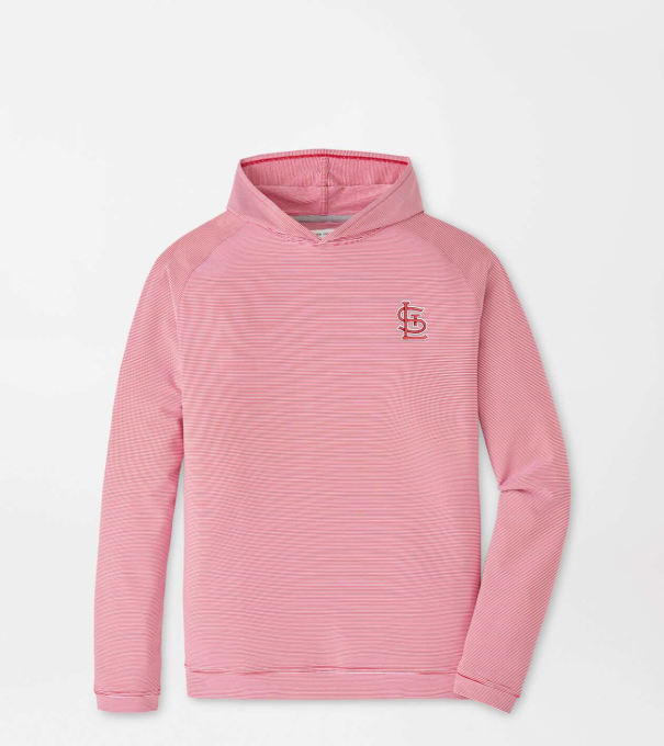 St. Louis Cardinals Pine Sugar Stripe Performance Hoodie in Red3