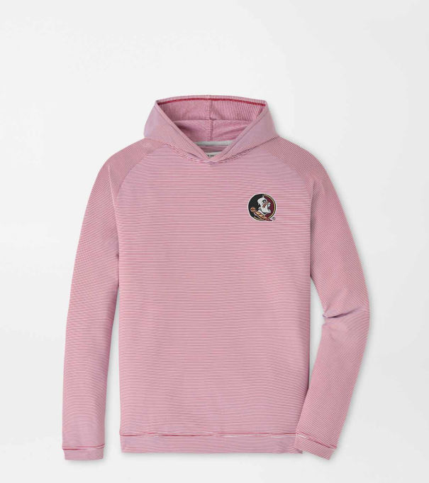 Florida State Seminole Pine Sugar Stripe Performance Hoodie in Maroon2