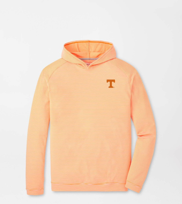 Tennessee Pine Sugar Stripe Performance Hoodie in Orange1