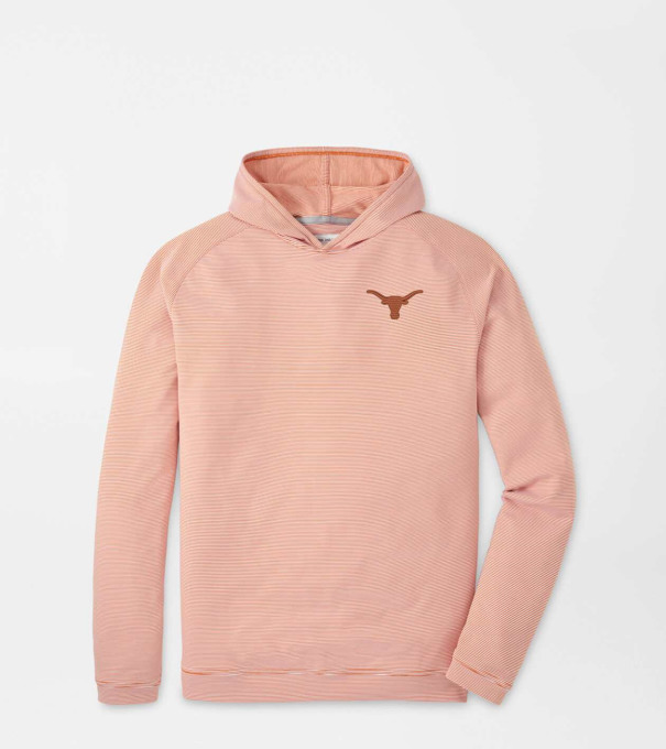 Texas Pine Sugar Stripe Performance Hoodie in Rust1