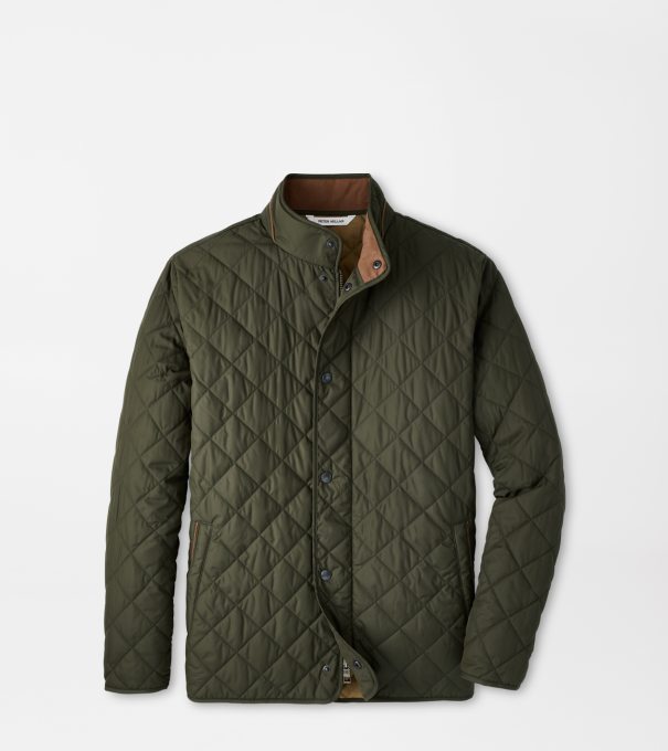 Suffolk Coat in Dark Olive