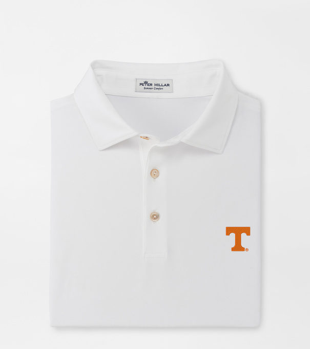 Tennessee Solid Performance Jersey Polo in White