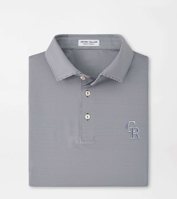 Colorado Rockies Jubilee Performance Jersey Polo in Iron