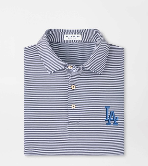 Los Angeles Dodgers Jubilee Performance Jersey Polo in Navy