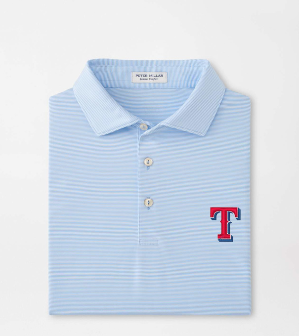 Texas Rangers Jubilee Performance Jersey Polo in Cottage Blue