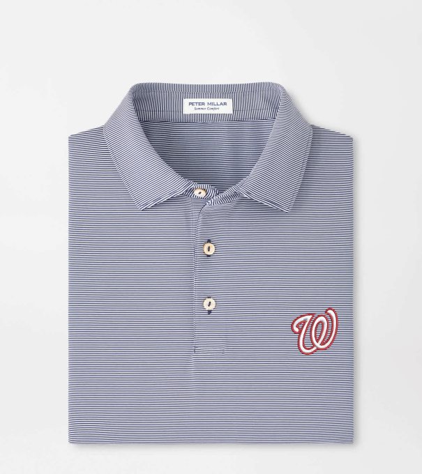 Washington Nationals Jubilee Performance Jersey Polo in Navy