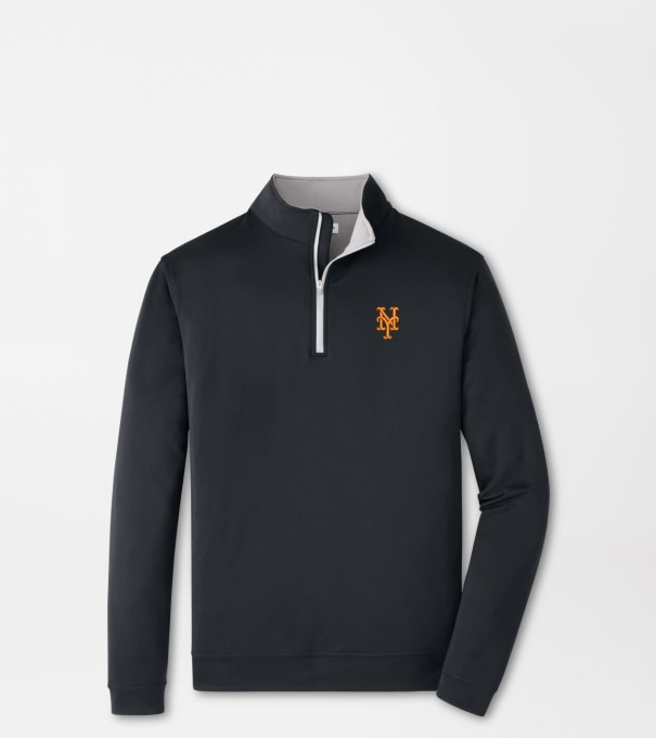 New York Mets Perth Performance Quarter-Zip in Black