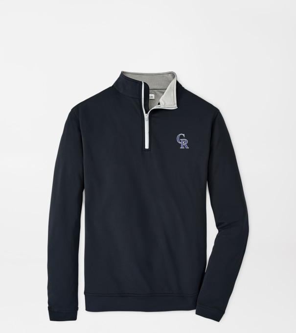 Colorado Rockies Perth Performance Quarter-Zip in Black