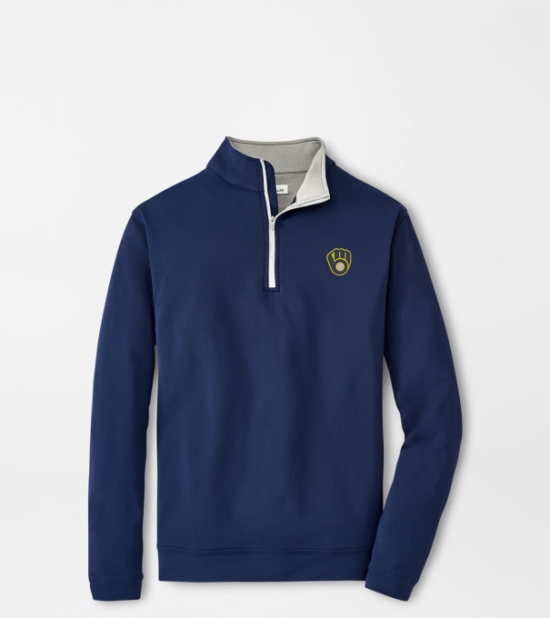 Milwaukee Brewers Perth Performance Quarter-Zip in Navy