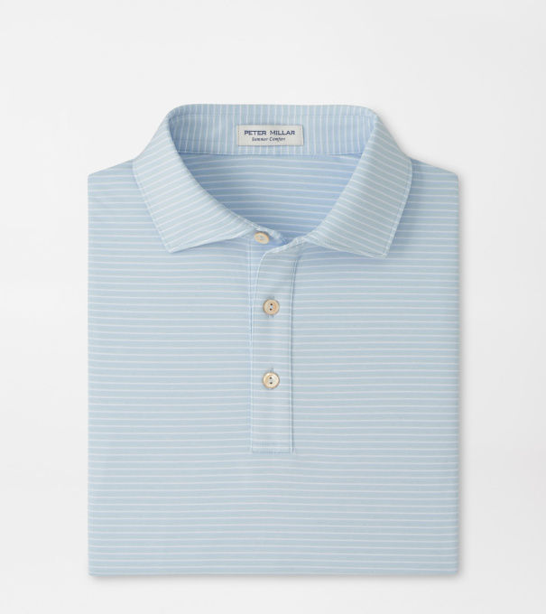 Merion Performance Jersey Polo in Stream Blue