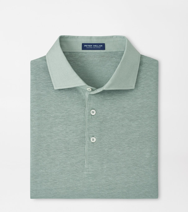 Astino Linen Polo in Willow