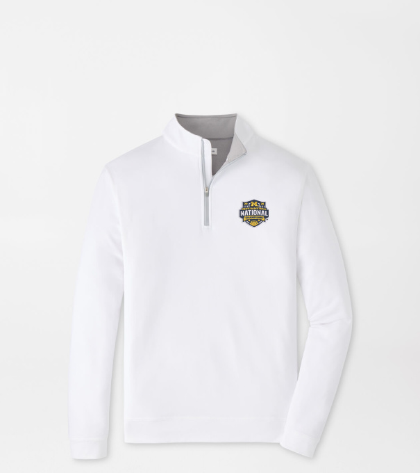 Michigan National Champion Perth Performance Quarter-Zip in White