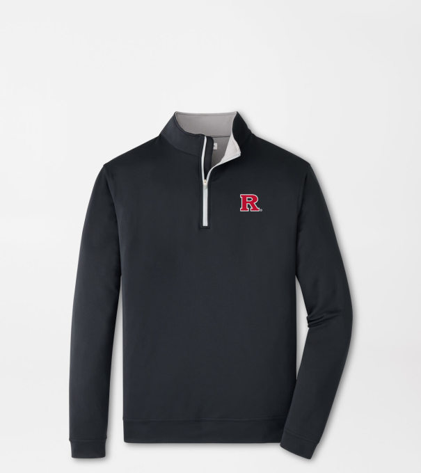 Rutgers Perth Performance Quarter-Zip in Black